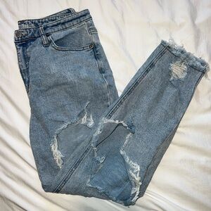 ripped mom jeans